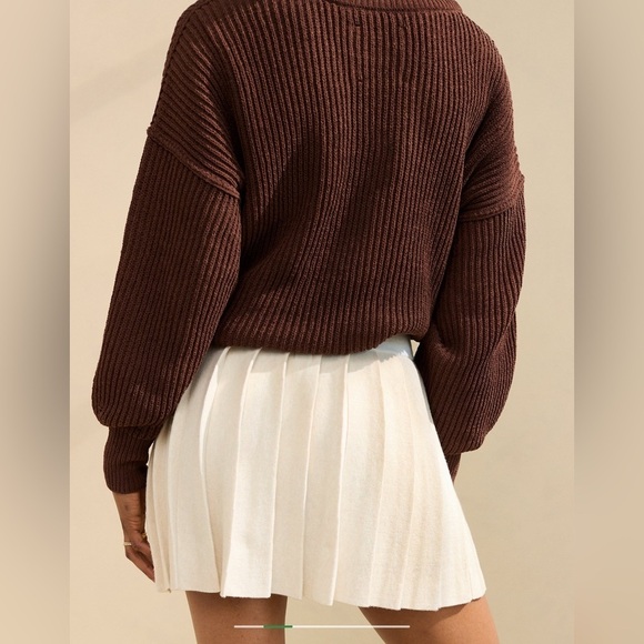 Aerie Pleated Sweater Mini Skirt - Picture 2 of 6